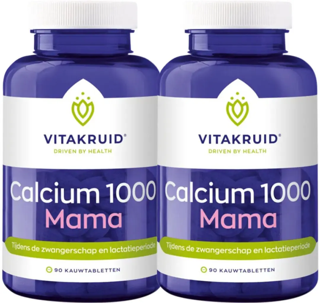 Vitakruid Calcium 1000 Mama Kauwtabletten - 180g