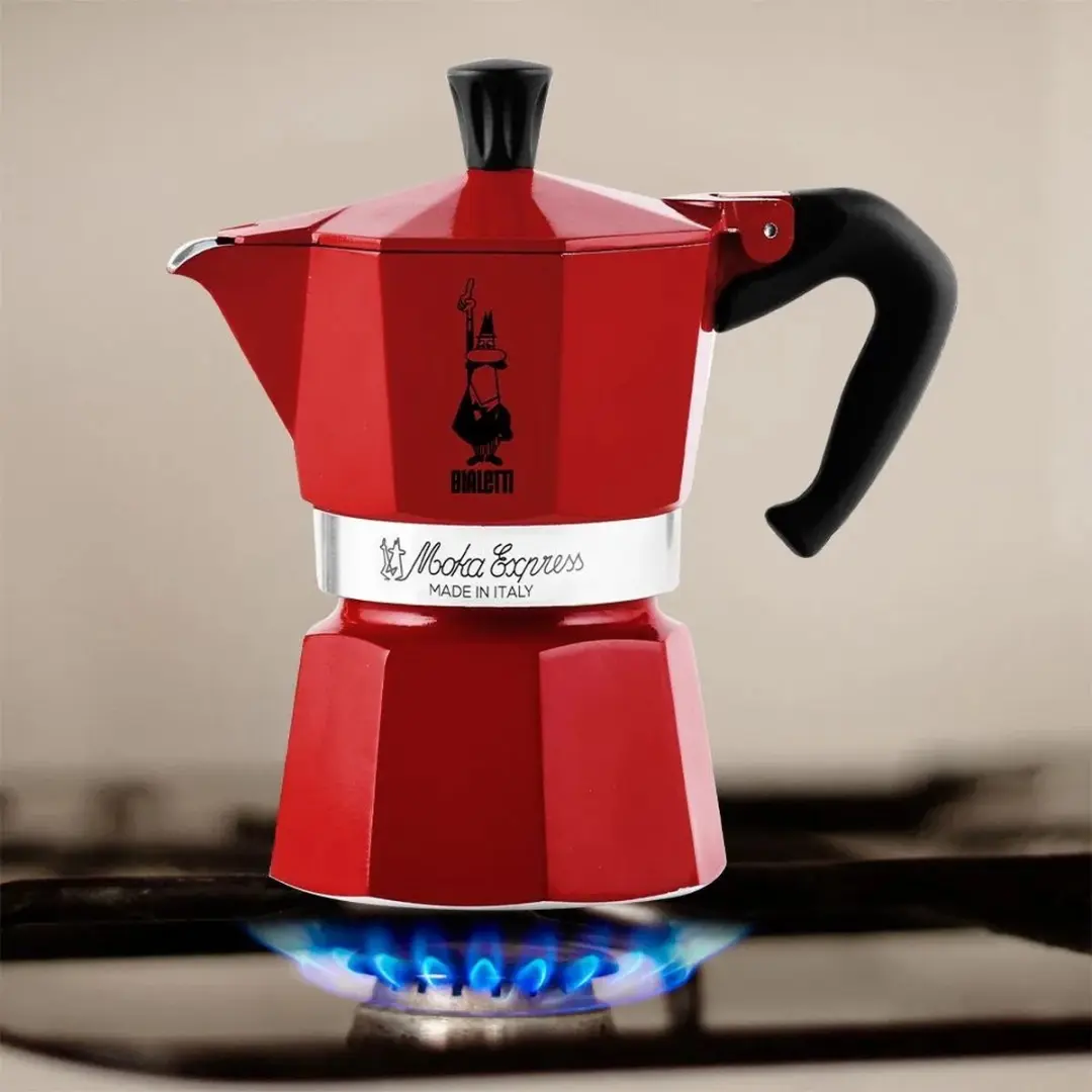 Bialetti Moka Express 0004941 Percolator - 60ml - Rood