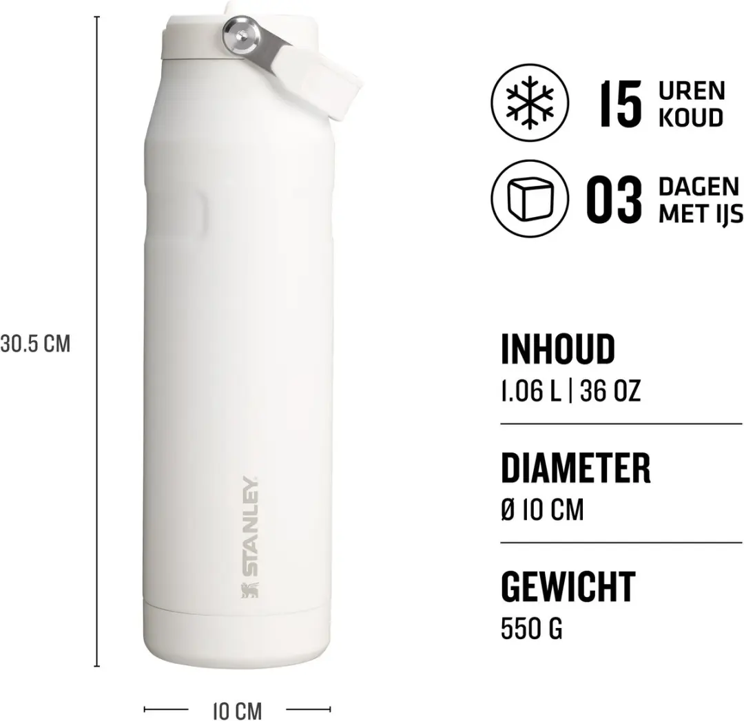 Stanley Flip Straw 2.0 Waterfles 1.06L - Frost