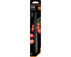 Fiskars Edge Tomatenmes 13cm - Gekarteld lemmet - Zwart