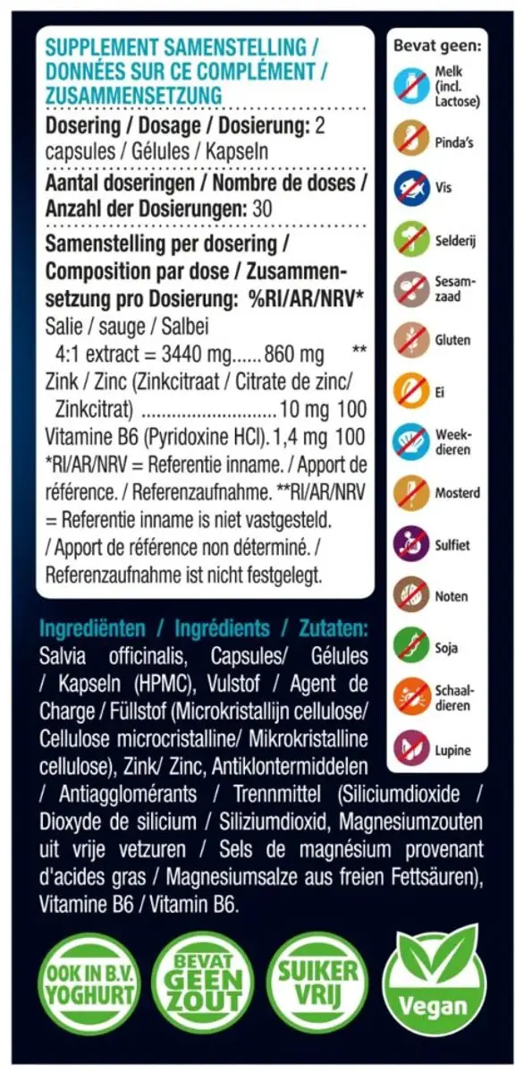 Lucovitaal Zweet Balans 120 Capsules - 2x60