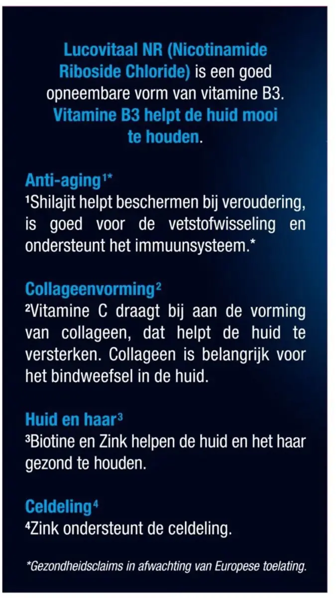 Lucovitaal NR Anti-Aging Capsules - 60 Stuks
