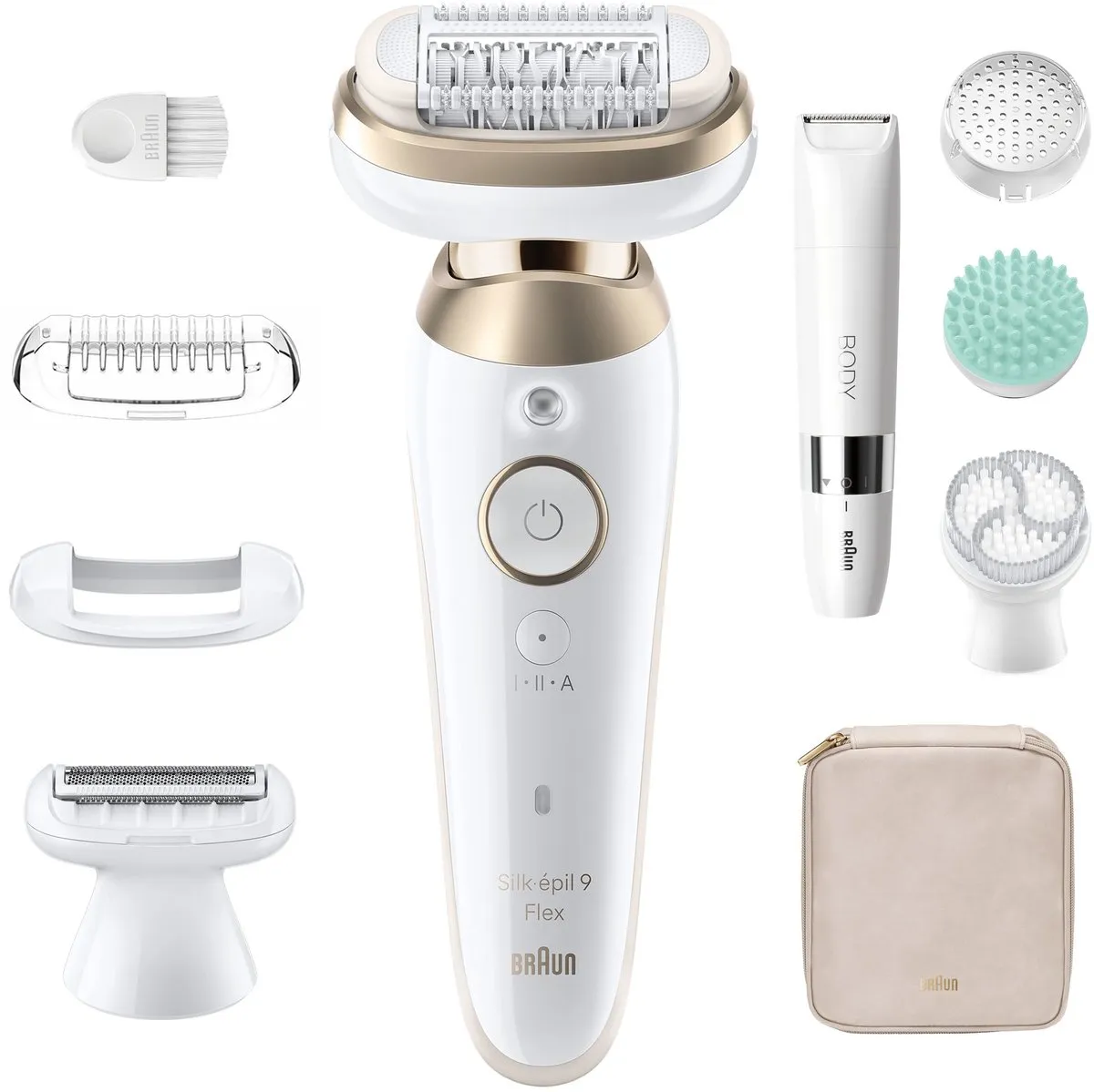Braun Silk·épil 9 Flex SkinSpa 9-481 Epilator - 5 Opzetstukken - Wit