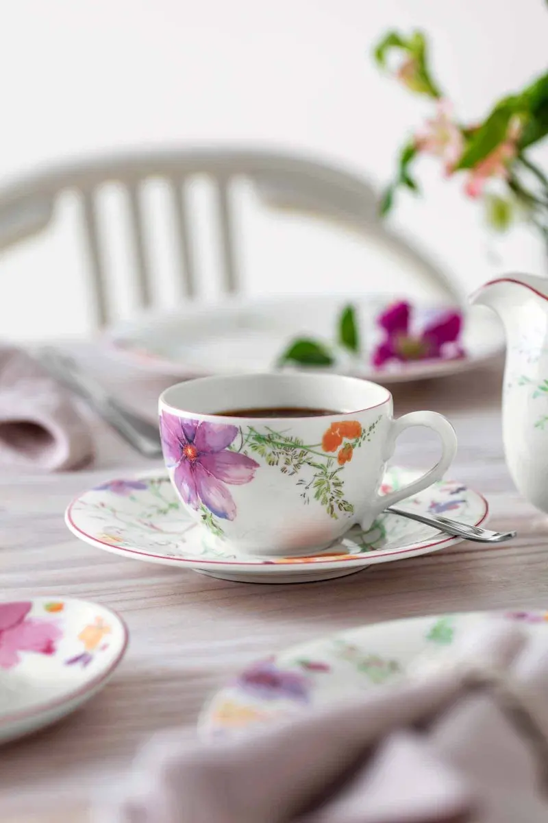 Villeroy & Boch Mariefleur Basic Koffietassen Set 6-delig - 250ml - 16cm - afbeelding 3 van 6