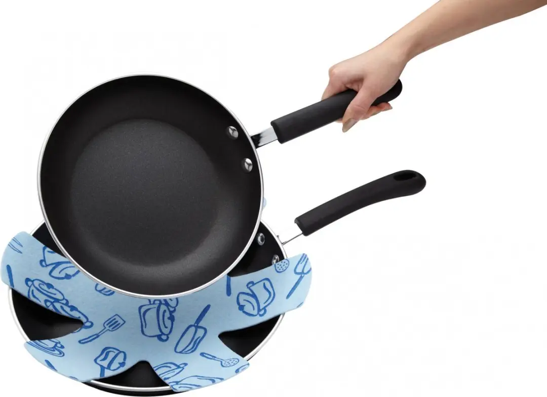 KitchenCraft Panbeschermers 38cm - Blauw - 3 Stuks