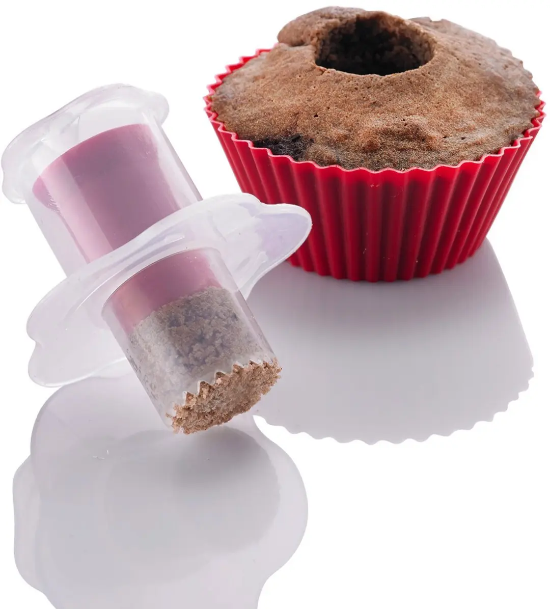 Westmark CupCake Hollower 6cm - Wit/Rood