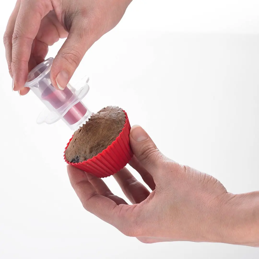 Westmark CupCake Hollower 6cm - Wit/Rood
