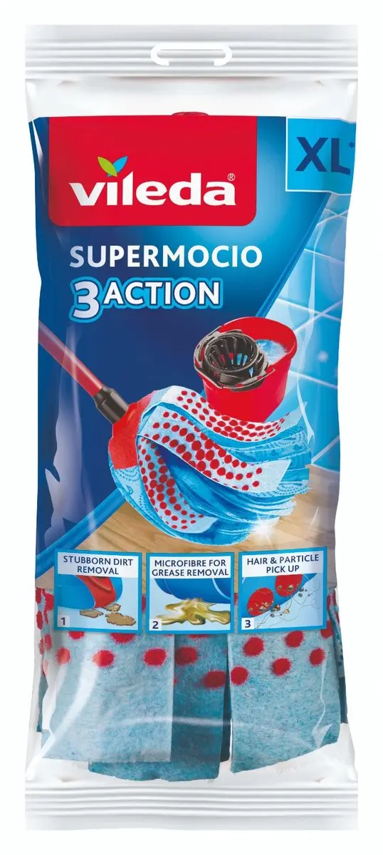 Vileda Super Mocio Vervanging - Blauw - afbeelding 6 van 6