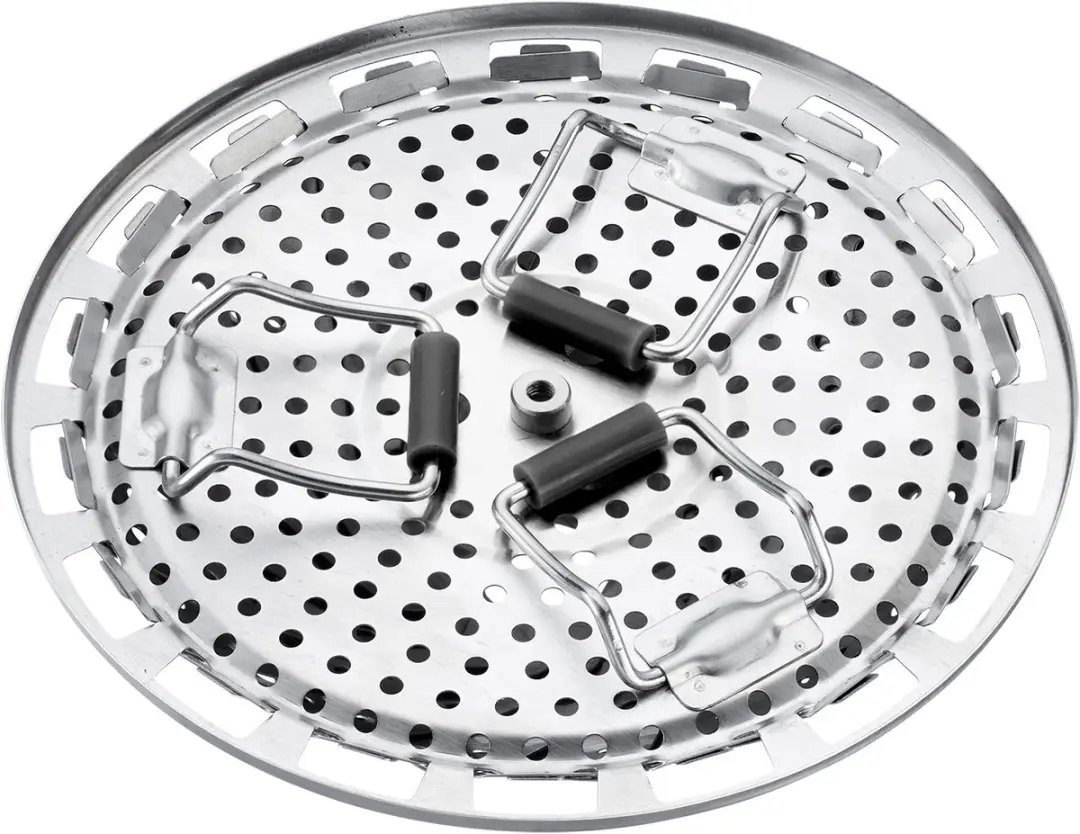 Westmark Stoominzet met Siliconen Voetjes 14cm - Zilver