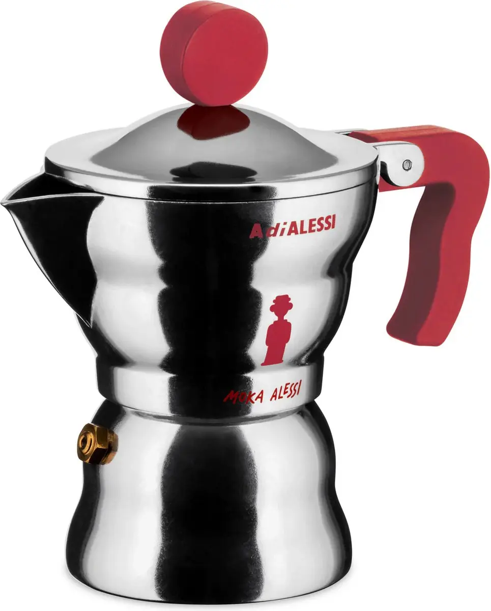 Alessi Moka Percolator AAM33/1 R - Rood