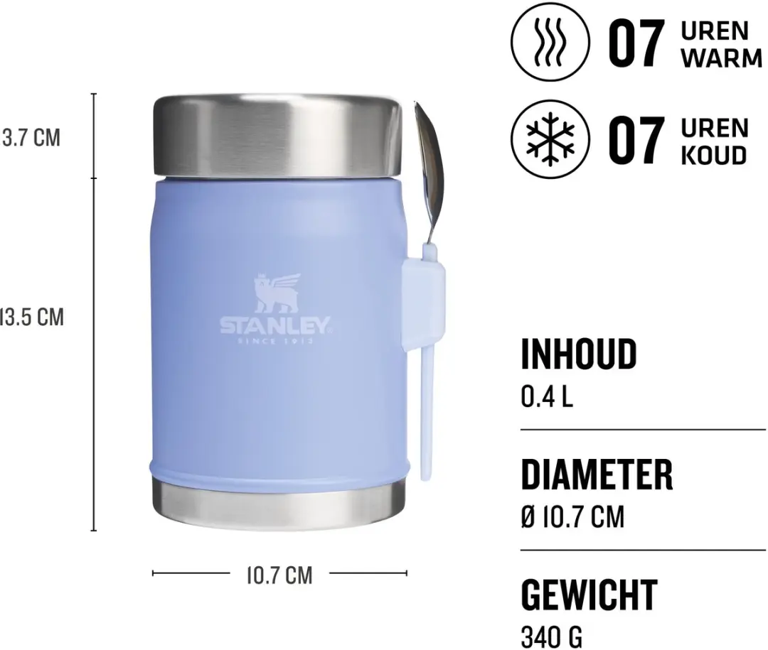 Stanley Classic Legendary Food Jar 0.4L - Hammertone Green