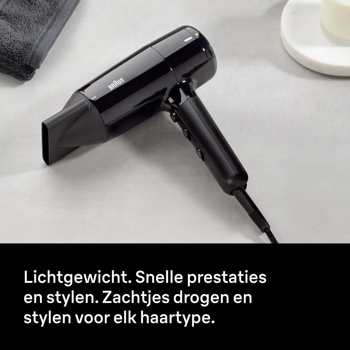 Braun HD2.0 BRHD200E Haardroger - 2000W - Zwart