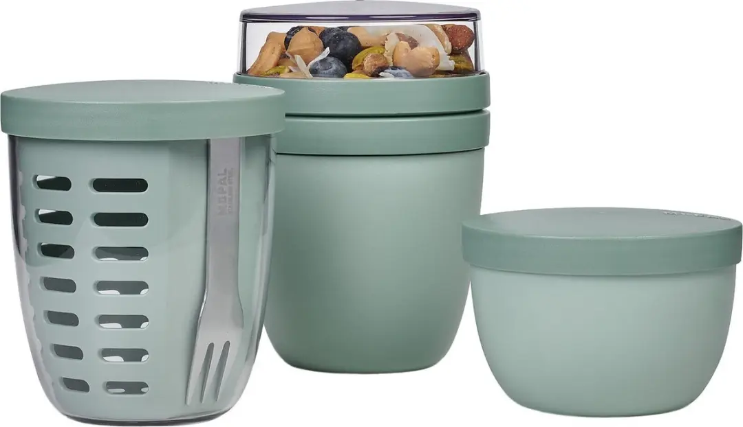 Mepal Ellipse Snackset 3-delig - Nordic sage
