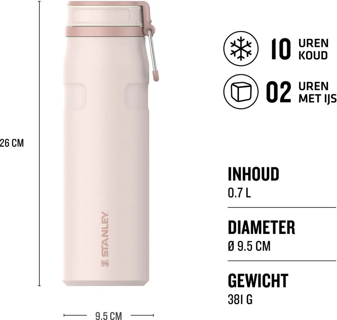 Stanley IceFlow Twist Flip 2.0 - 0,7L - Rose Quartz