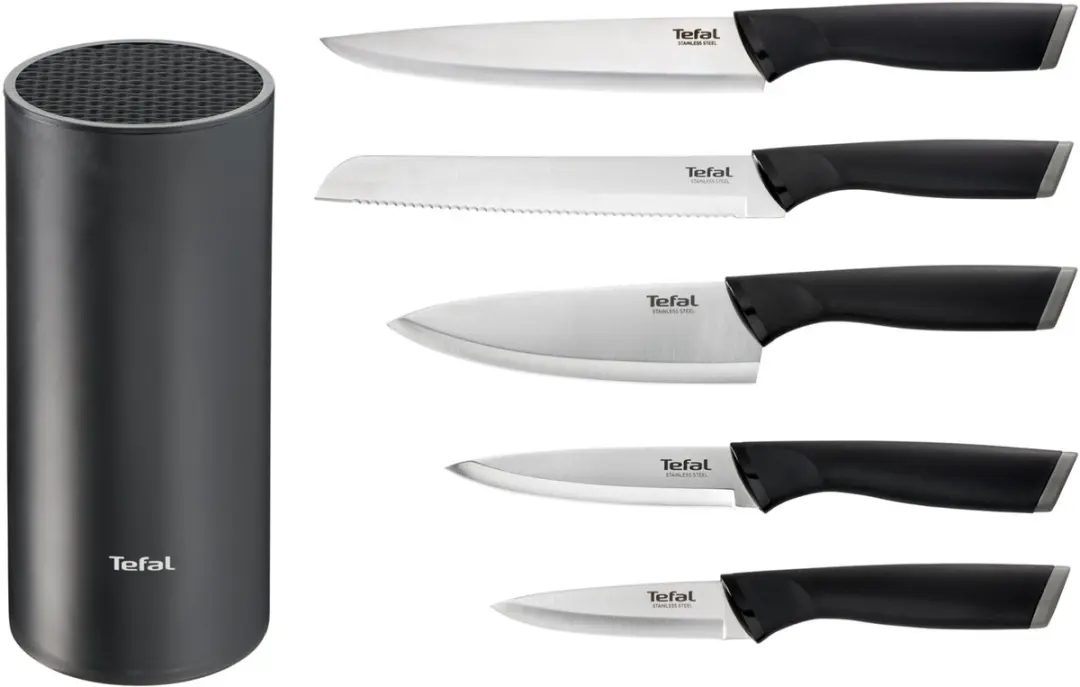 Tefal Comfort Knives K2216S74 Messenset 5-delig - Zwart - afbeelding 6 van 6