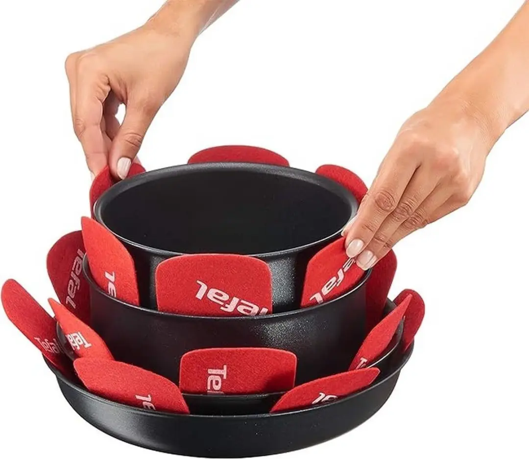 Tefal Ingenio Panbeschermers K2203004 - 4 Stuks - Rood