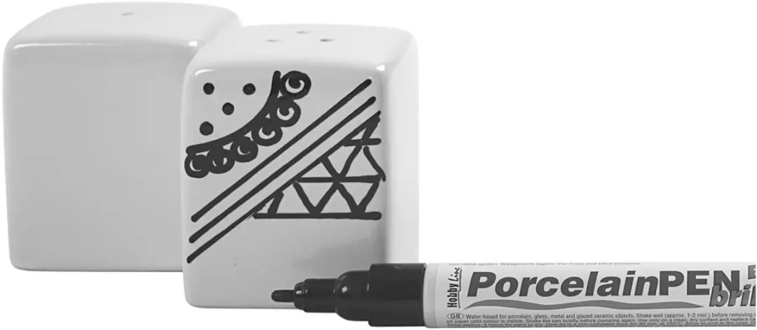 Creativ Company Creotime Peper- en Zoutmolen Set - 12 Stuks Wit - afbeelding 2 van 2