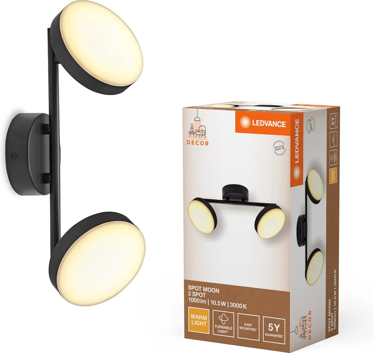 LEDVANCE Decor Spot Moon 2Spot 10.5W