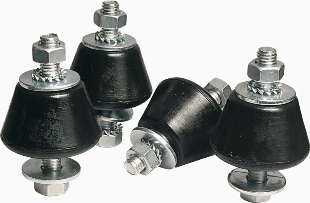 Qlima Trillingsdemper Set 4 Stuks - Grijs/Zwart
