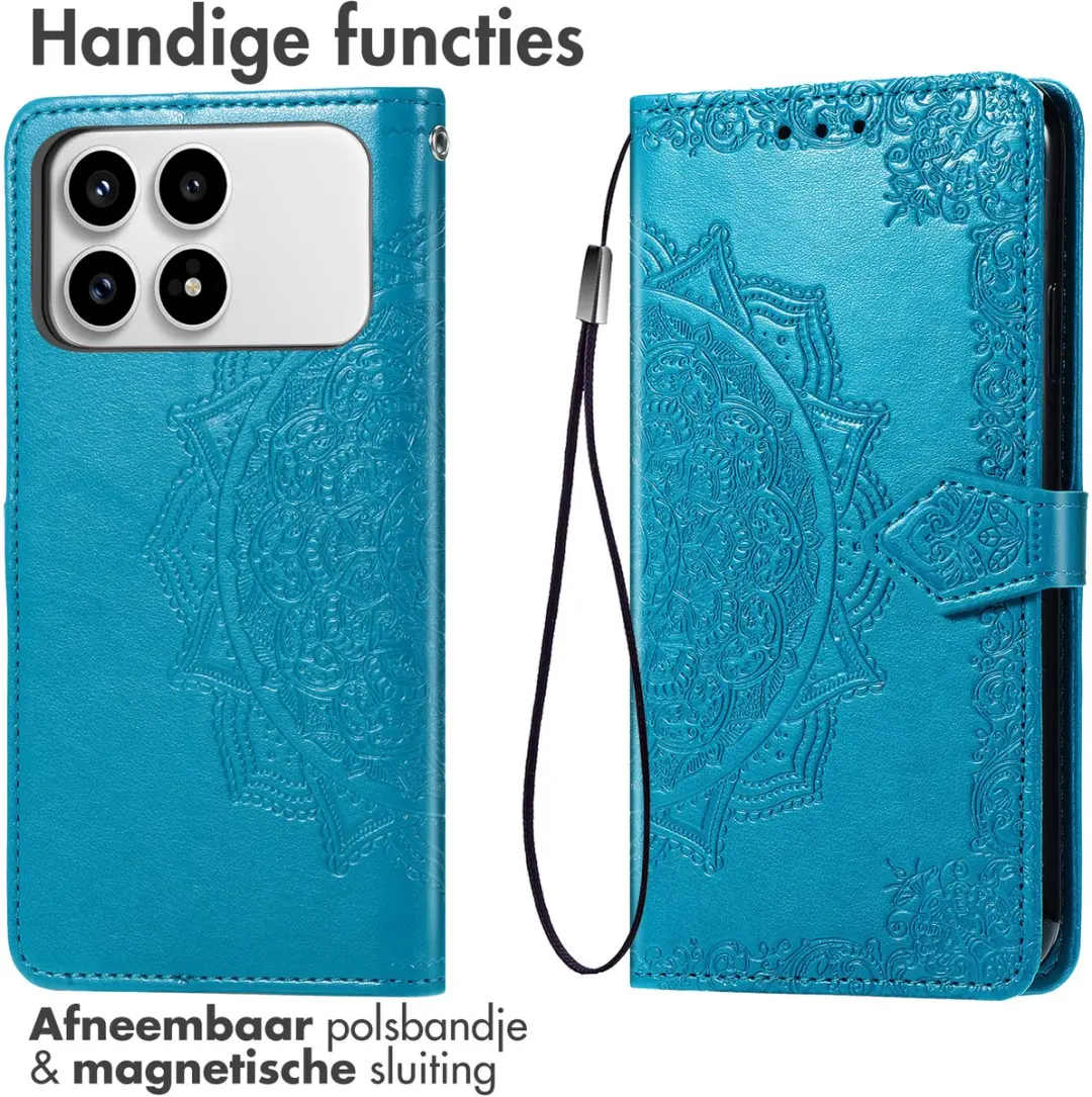 imoshion Hoesje Xiaomi Poco F8 Pro - 3 Pasjes - Turquoise