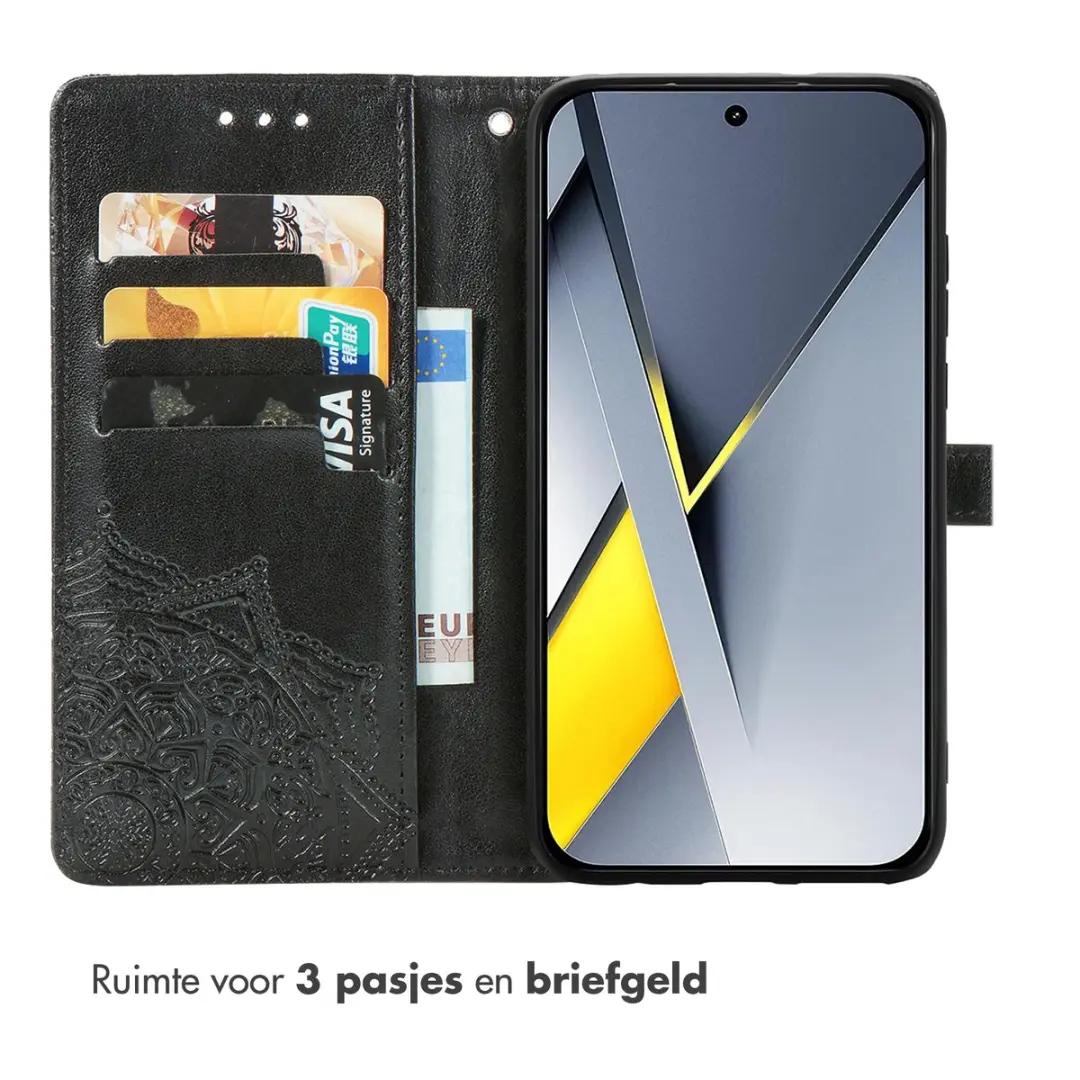 Imoshion Hoesje Xiaomi Poco F8 Pro - 3 Pasjes - Zwart