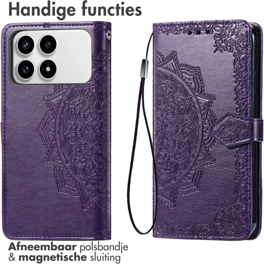 Imoshion Hoesje Xiaomi Poco F8 Pro - 3 Pasjes - Paars