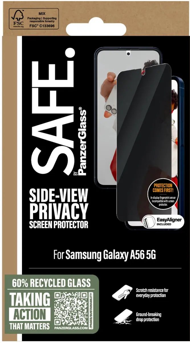 PanzerGlass SAFE Galaxy A56 Screenprotector - 1 Stuk