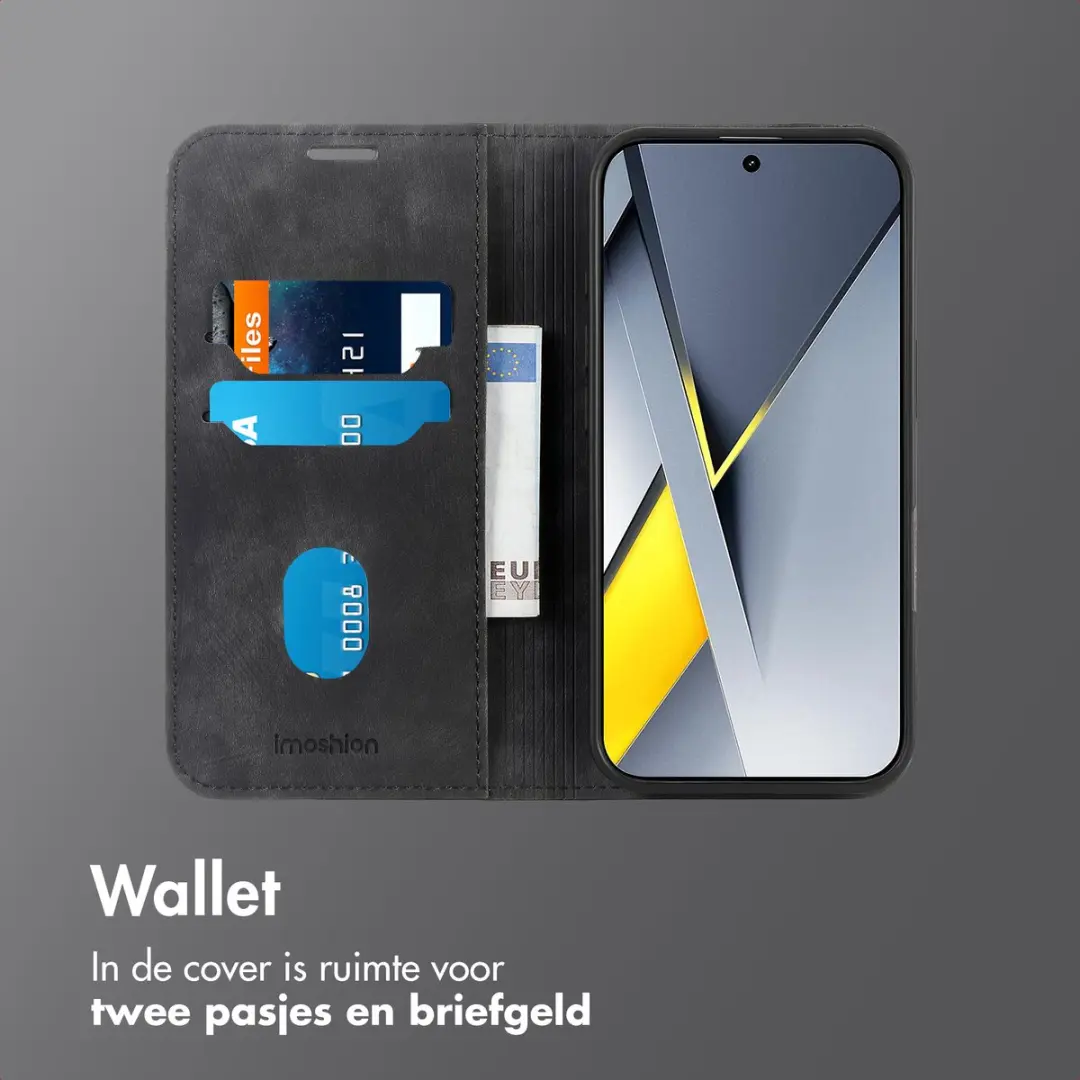 Imoshion Hoesje Xiaomi Poco F8 Pro - 2 Pasjes - Zwart