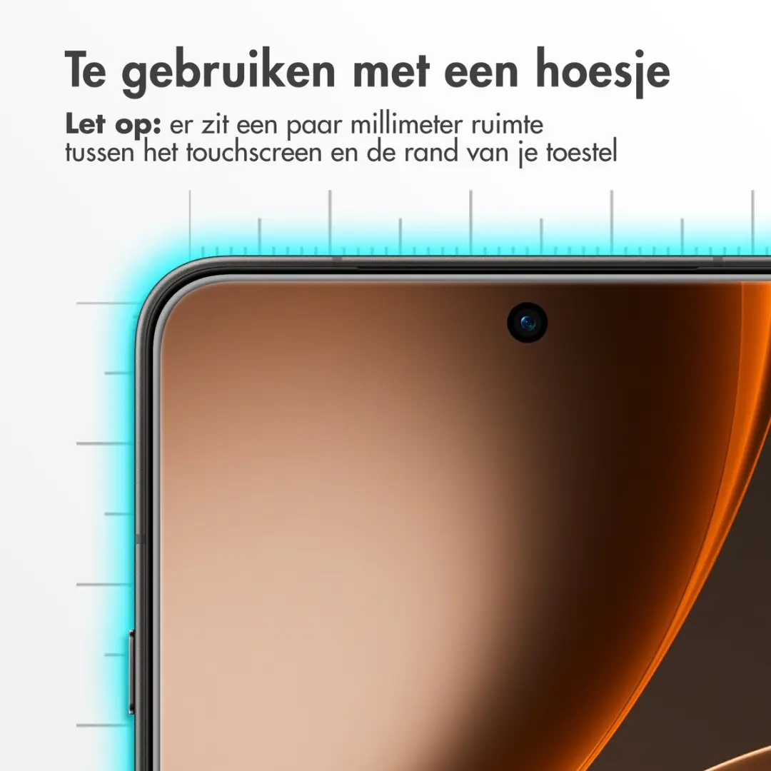Accezz Screenprotector Oppo Find X9 Ultra - Gehard Glas