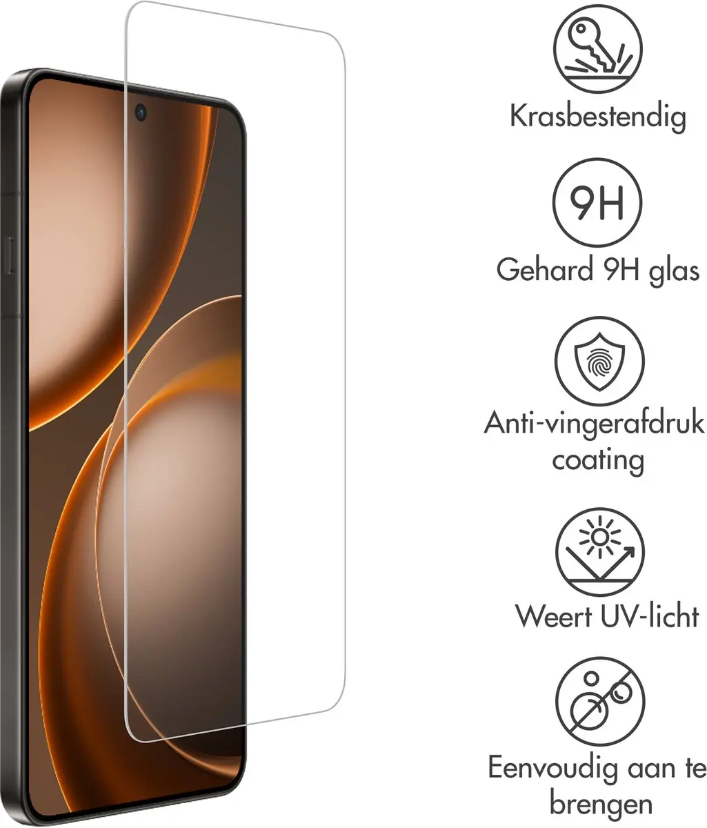 Accezz Screenprotector Oppo Find X9 Ultra - Gehard Glas