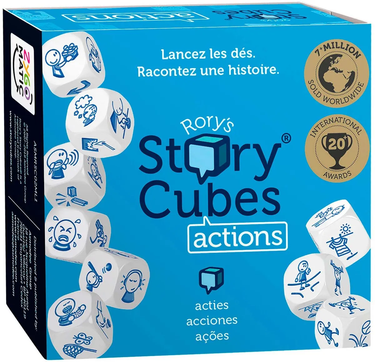 Asmodee Rory's Story Cubes Actions Dobbelspel ASMRSC02ML7