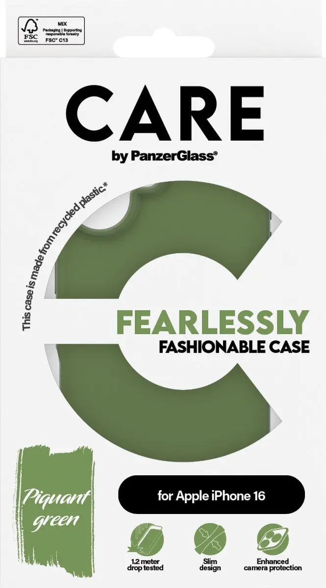 PanzerGlass CARE iPhone 15 Hoes - Groen - afbeelding 2 van 4