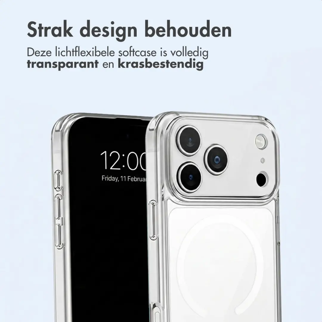 Imoshion Hoesje iPhone 17 Pro - Transparant met MagSafe Ring - afbeelding 6 van 6
