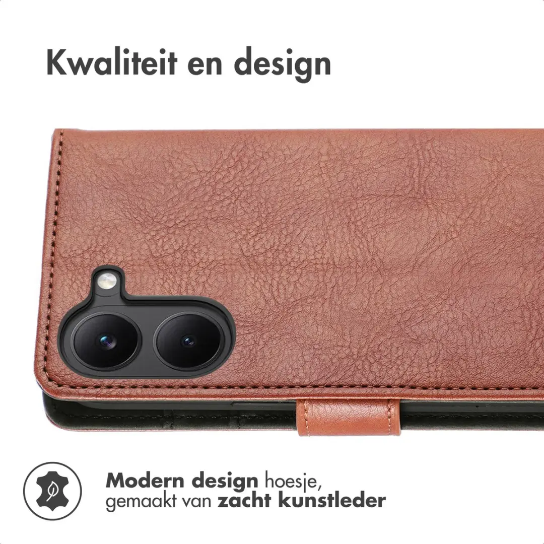 Imoshion Hoesje Xiaomi Poco X8 Pro - 3 Pasjes - Bruin