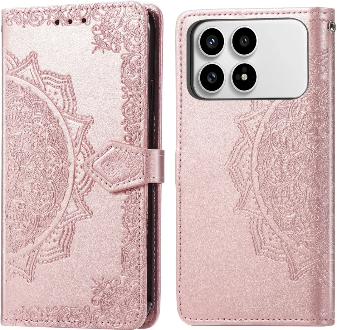 imoshion Hoesje Xiaomi Poco F8 Pro - 3 Pasjes - Rosé goud