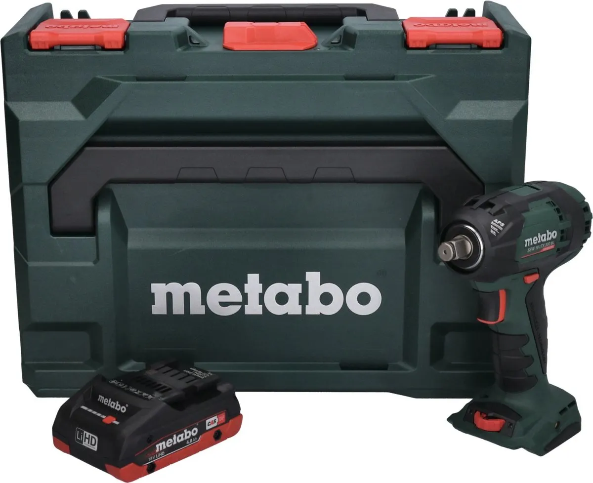 Metabo SSW 18 LTX 300 BL Slagmoersleutel 300Nm - 1x 4,0Ah Accu