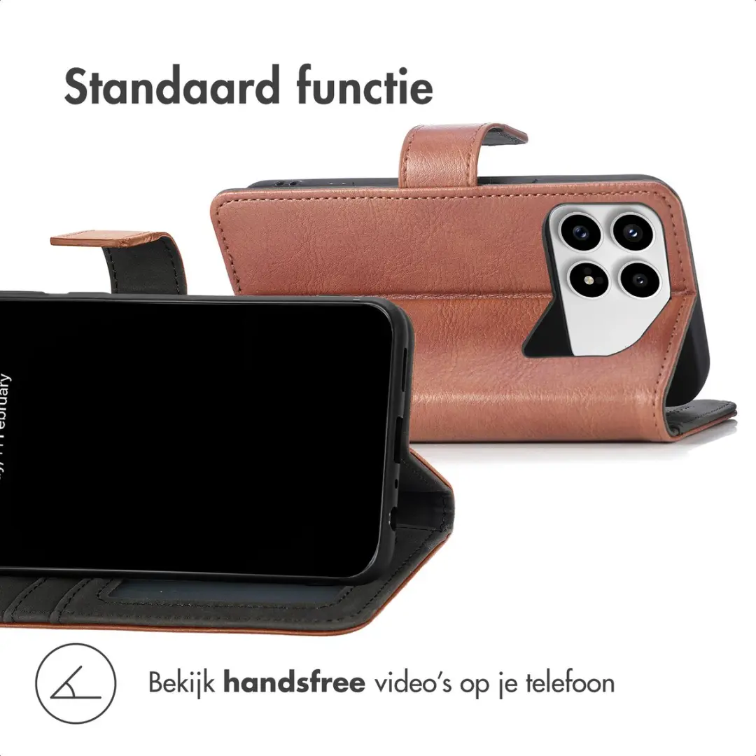 Imoshion Hoesje Xiaomi Poco F8 Pro - 3 Pasjes - Bruin