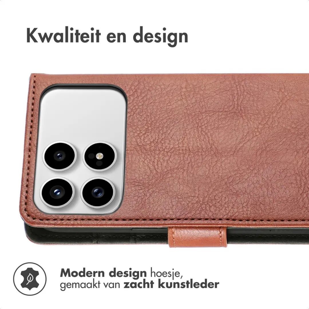 Imoshion Hoesje Xiaomi Poco F8 Pro - 3 Pasjes - Bruin