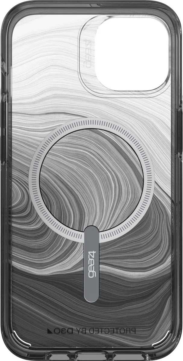 Gear4 Milan Backcover Hoesje iPhone 14 - Black Swirl - 702010099 - afbeelding 3 van 6