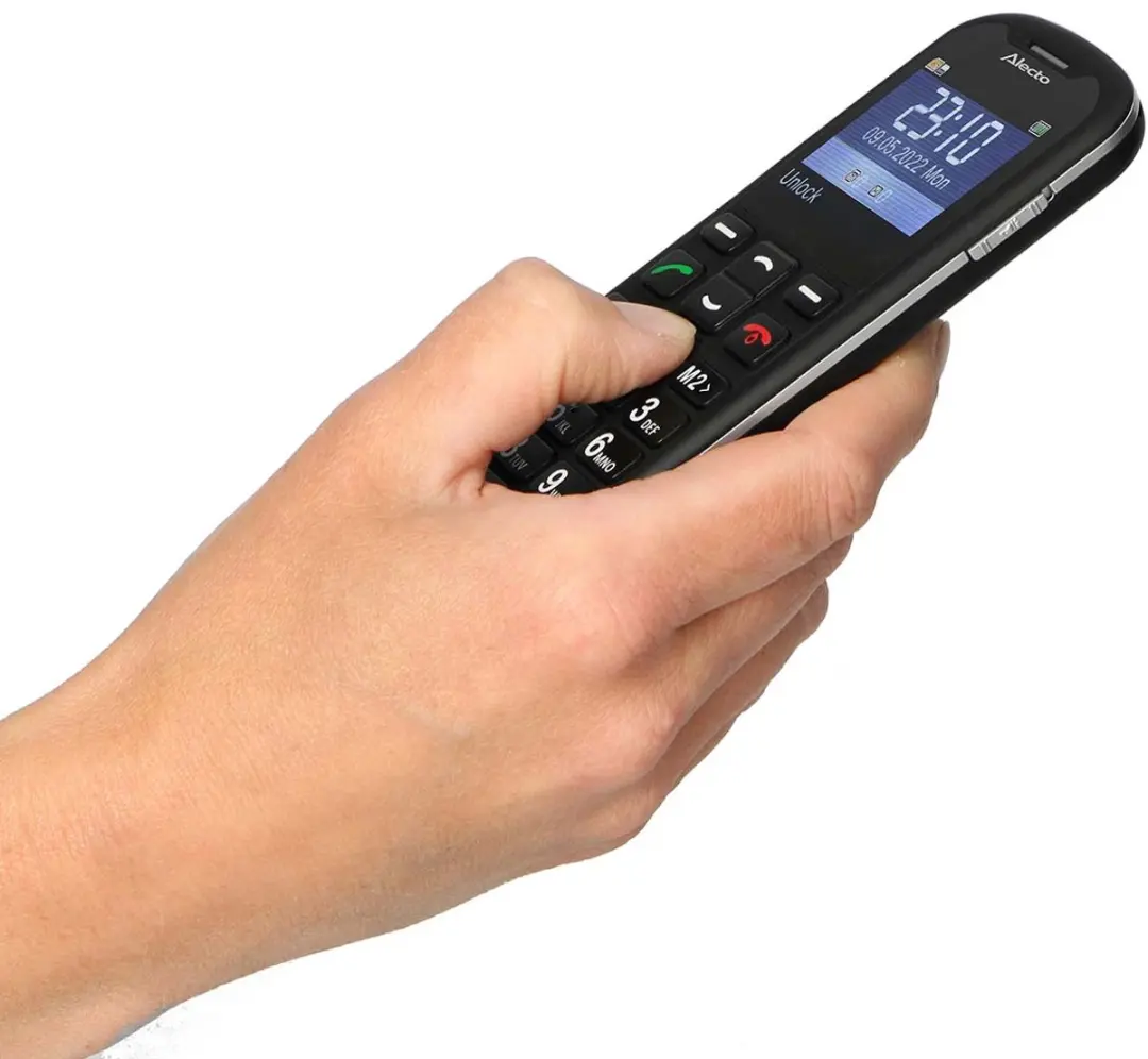 Alecto CM10 Senioren GSM - 4G - SOS-knop - Zwart