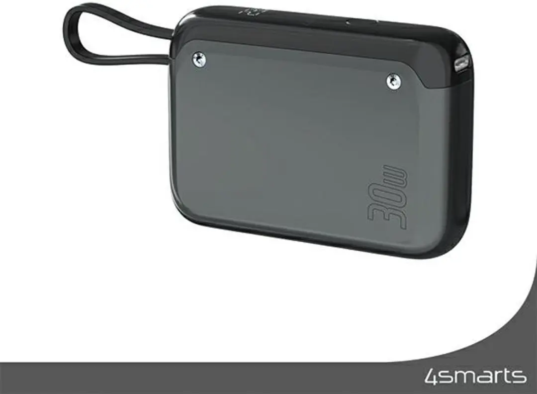 4Smarts Pocket 10.000mAh Powerbank 30W - Grijs