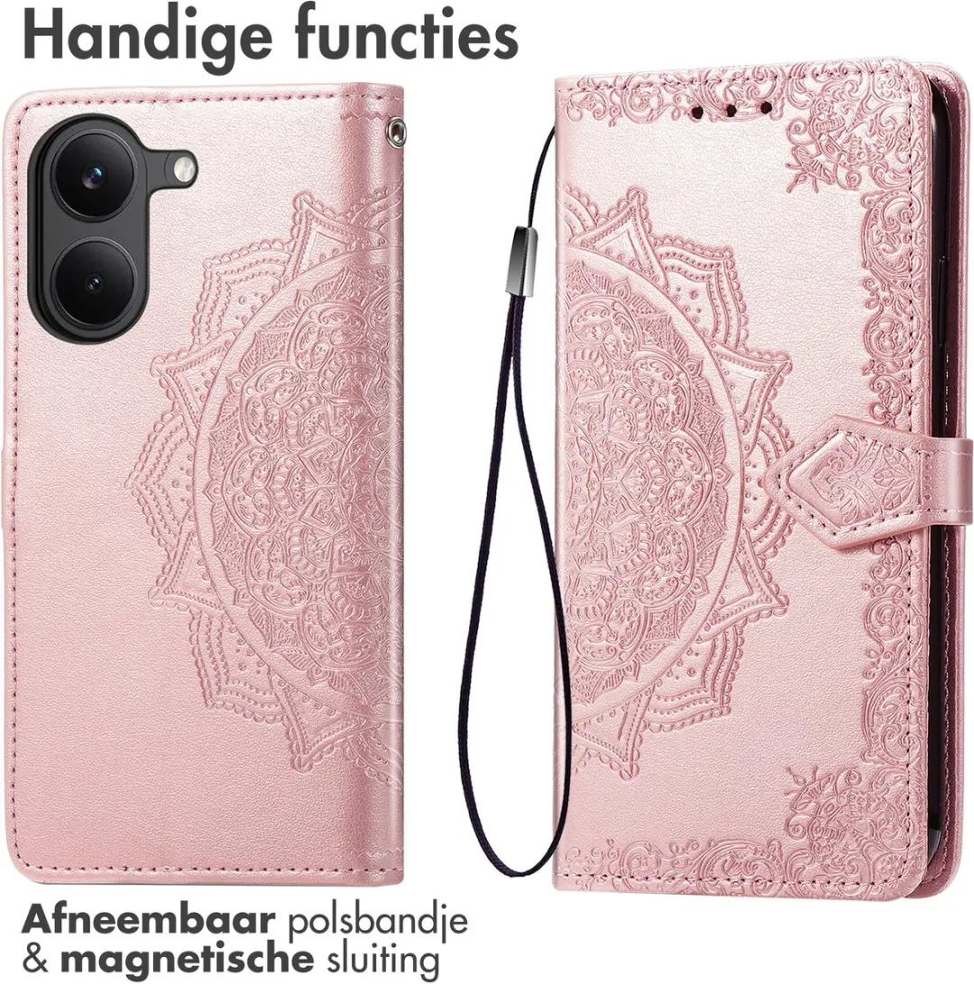 Imoshion Hoesje Xiaomi Poco X8 Pro - 3 Pasjes - Rosé Goud