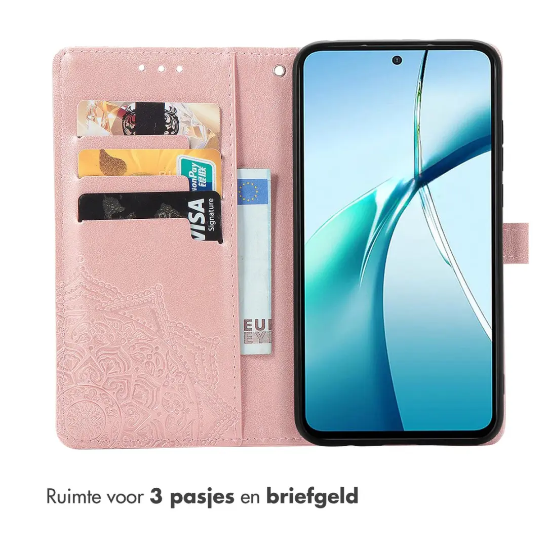 Imoshion Hoesje Xiaomi Poco X8 Pro - 3 Pasjes - Rosé Goud