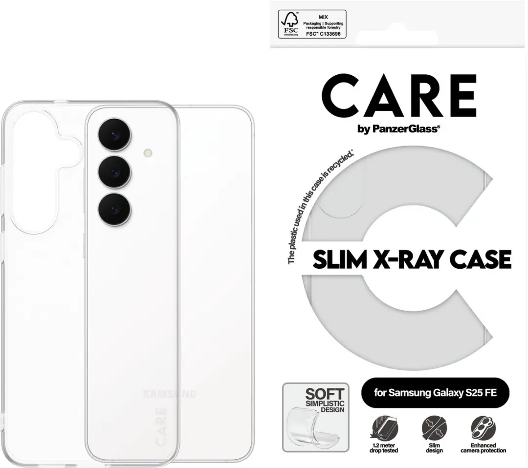 PanzerGlass Modieuze Hoes Samsung Galaxy S25 FE - 5715685031632 - Transparant