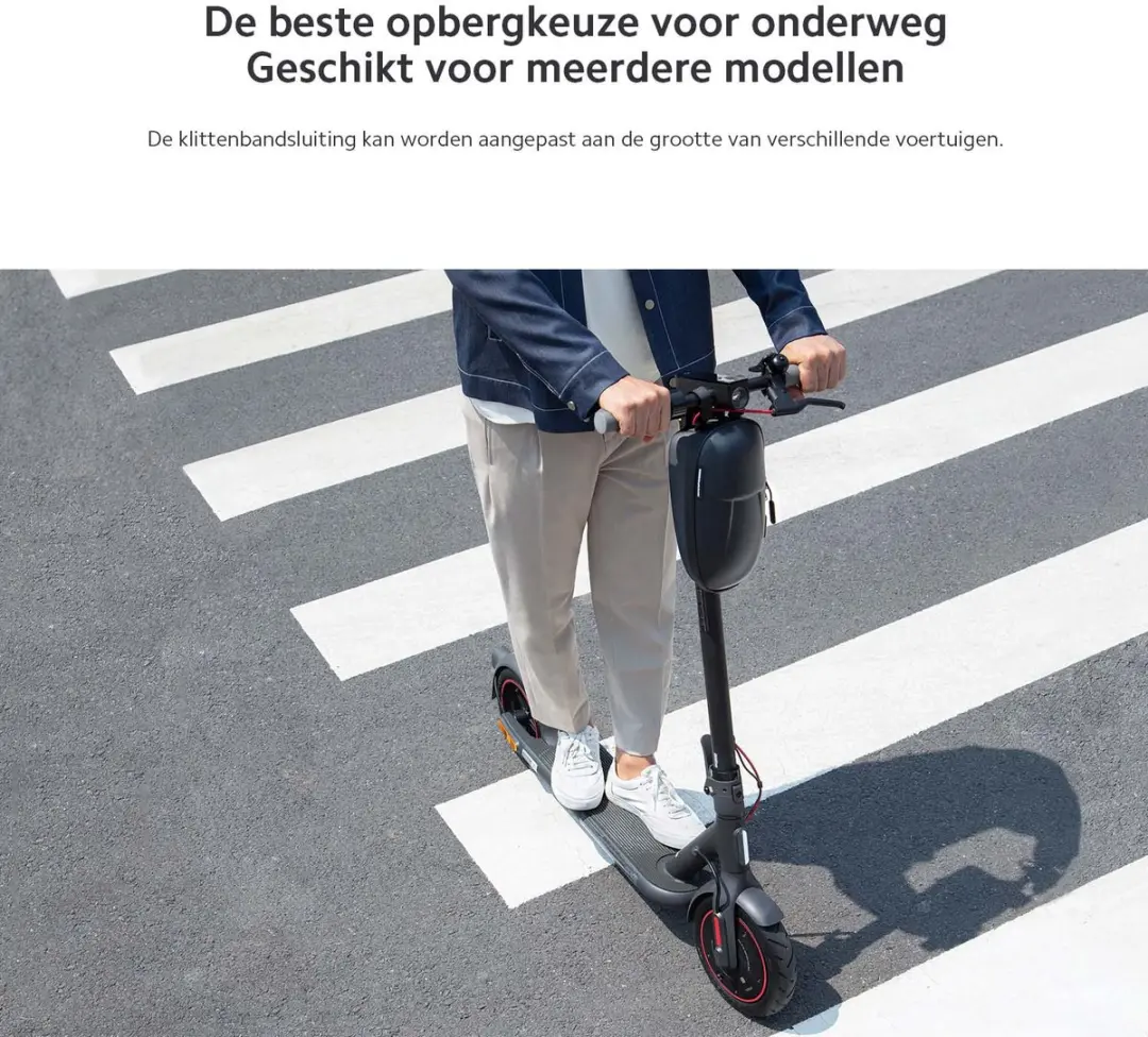 Xiaomi SNB01RM Draagtas Scooter - Zwart - 10 Pasjes - afbeelding 6 van 6