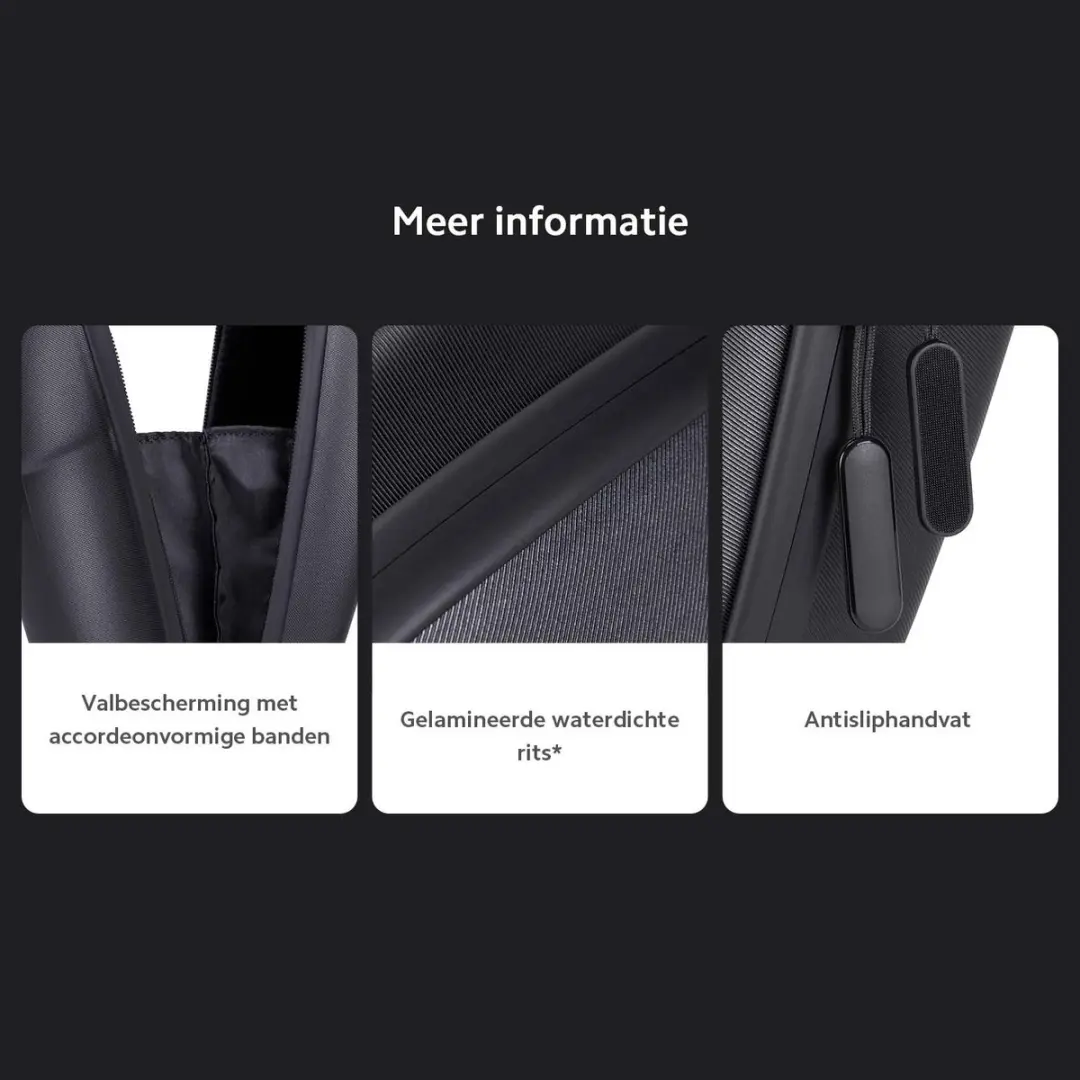 Xiaomi SNB01RM Draagtas Scooter - Zwart - 10 Pasjes