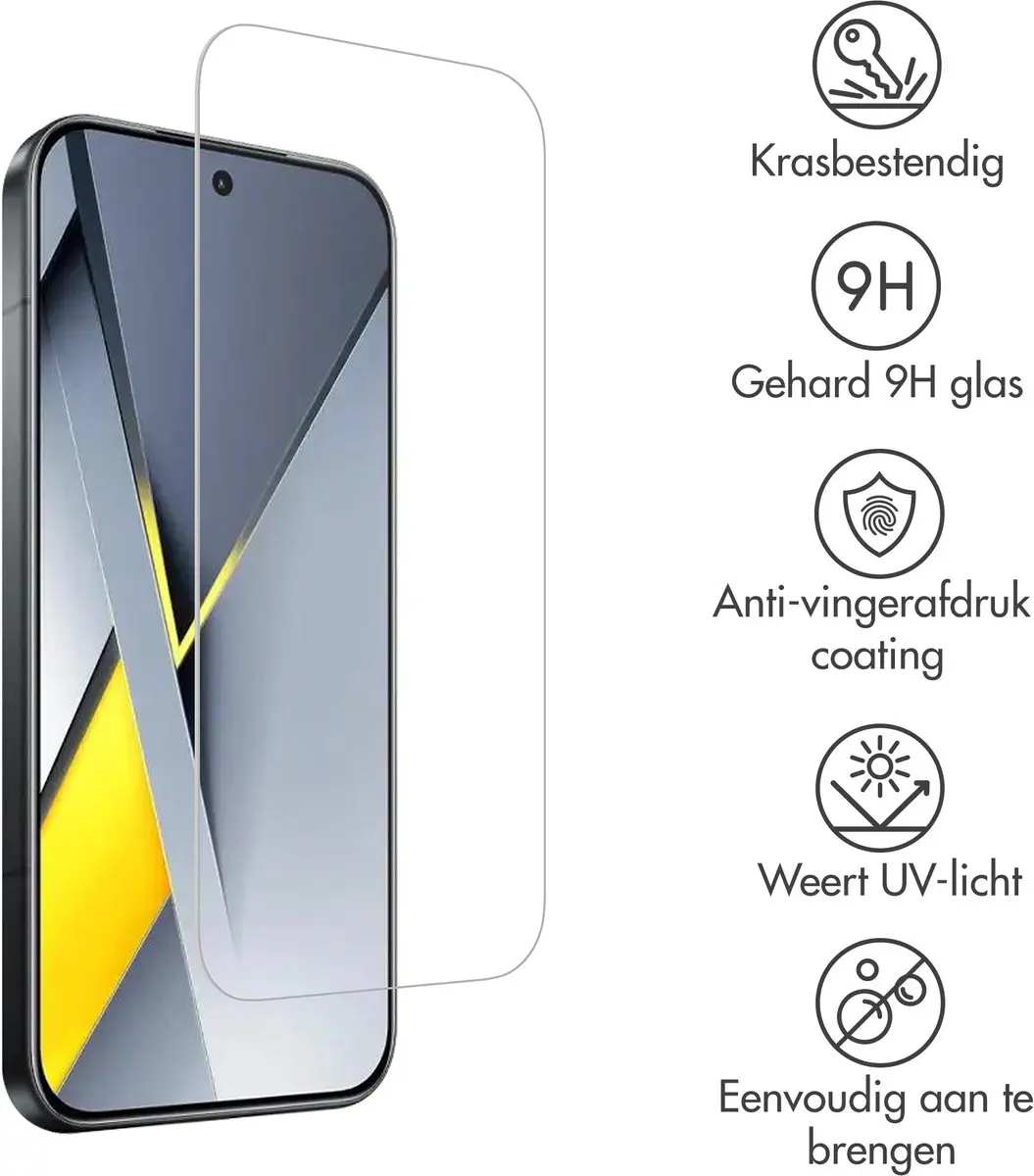 Accezz Screenprotector Xiaomi Poco F8 Pro - Gehard Glas
