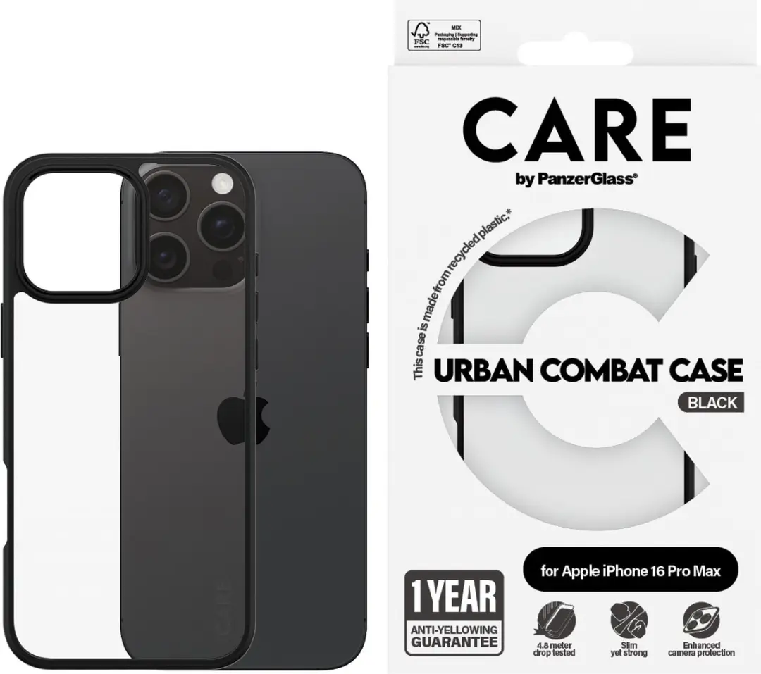 PanzerGlass CARE iPhone 16 Pro Max Hoes - Transparant - MPN 1364 - afbeelding 3 van 4