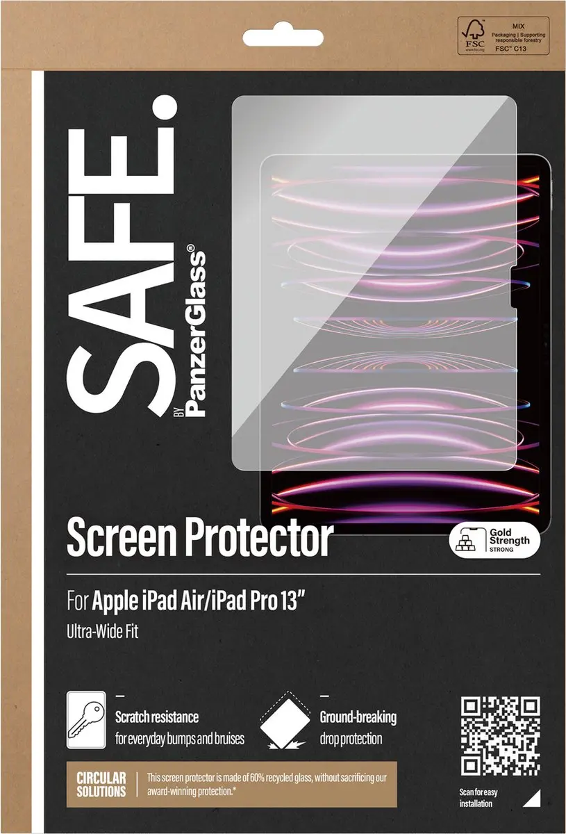 PanzerGlass PG-SAFE95859 Screen Protector - iPad Pro 13" Transparant