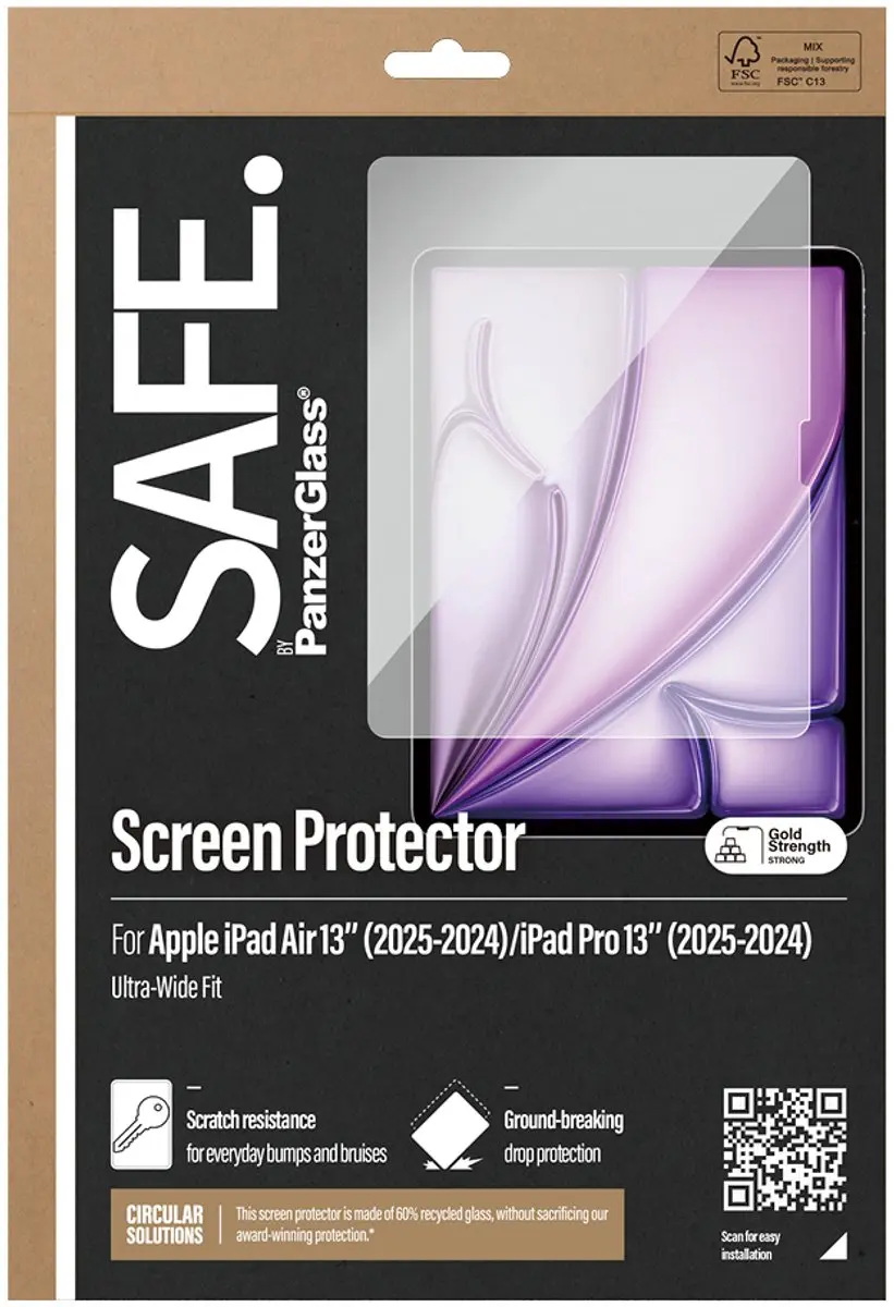PanzerGlass PG-SAFE95859 Screen Protector - iPad Pro 13" Transparant